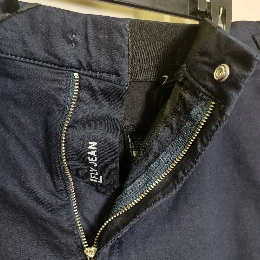 Zara Mens Pants Size XL Navy Blue Fly Jean NWT Future Skinny Leg - Picture 6 of 9